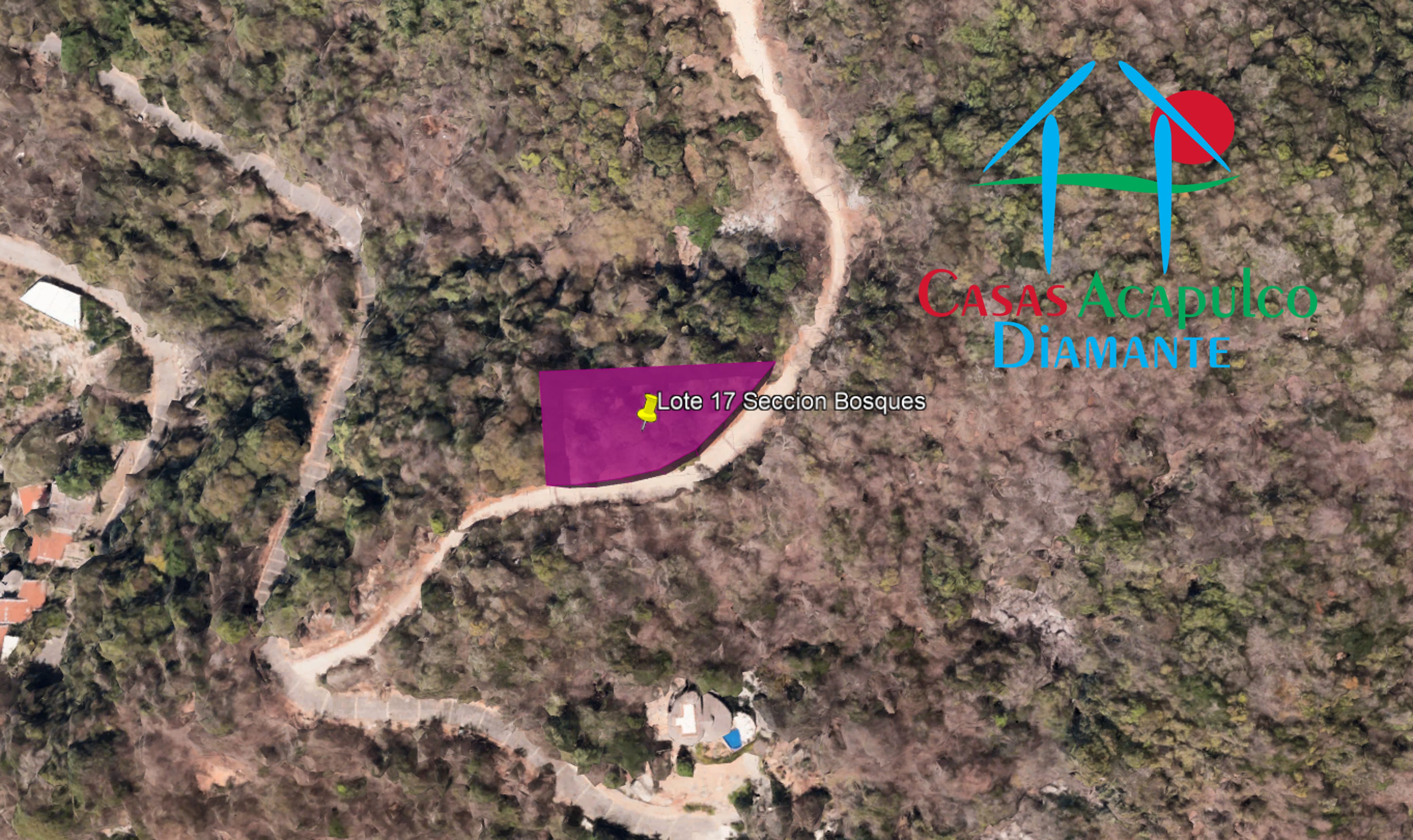 Terreno Brisas del Marqués Bosques lote 17 - Vista aérea 3